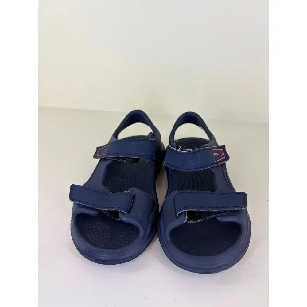 CROCS Boys Navy Blue Sandals size 8